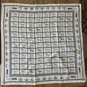 Vintage Wathne Silk Scarf with Hand Rolled Edges 35" x 35" Made in Japan